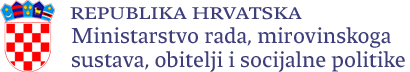 Logo Ministarstva rada, mirovinskoga sustava, obitelji i socijalne politike